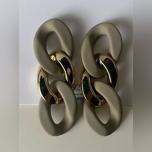 Chain Link Statement Earrings